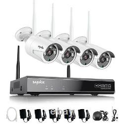SANNCE Wireless Wifi 3MP CCTV Kit 8CH 5MP NVR Home Security IP Audio Camera Kit
