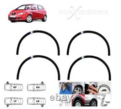 SEAT ALTEA brand new wing wheel arch trims front rear Matt Black style kit 04-15