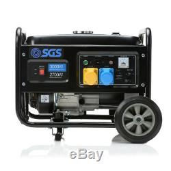 SGS 3.75 kVA Portable Petrol Generator With Wheel Kit