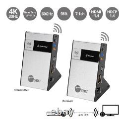 SIIG 4K 30Hz HDMI Wireless Extender Kit 30m (90ft) Near Zero Latency 60 GHz