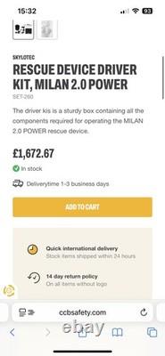 SKYLOTEC Rescue Device Driver Kit Milan 2.0 Power SET260 New