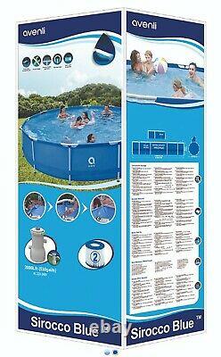 SWIMMING POOL 15ft X 48 BEST Large Avenli ROUND STEEL FRAME ABOVE GROUND GARDEN