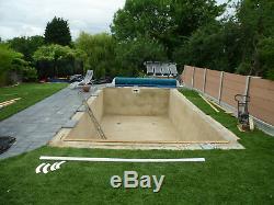 SWIMMING POOL DIY SELF BUILD BLOCK & LINER POOL KIT 24 ft X 12 ft FLAT FLOOR