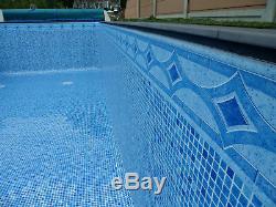 SWIMMING POOL DIY SELF BUILD BLOCK & LINER POOL KIT 24 ft X 12 ft FLAT FLOOR