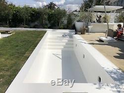 SWIMMING POOL DIY SELF BUILD CONCRETE RE-ENFORCED POOL KIT 24' x 12 FLAT FLOOR