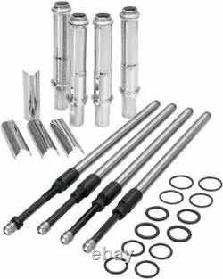 S&S Quickee EZ Install Adjustable Pushrods Chrome Cover Kit 99+ Harley Twin Cam