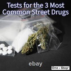 Saliva Drug Test 3 in 1 Testing Kit Home Oral Test Cannabis Cocaine Heroin Kits