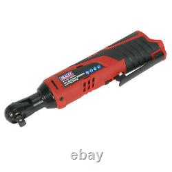 Sealey CP1202KIT Ratchet Wrench Kit 3/8 Inch Sq Drive 12V Li-ion 2 Batteries