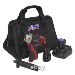 Sealey CP1205KIT Cordless Polisher Kit Ø71mm 12V 2 Batteries