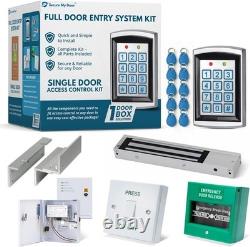 Securemydoor Full Door Entry Kit Security System with Electric Maglock Lock
