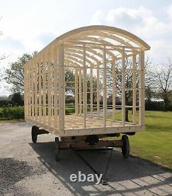 Shepherds Hut Glamping Pod Frame DIY Self Build Kit 4.2m x 2.2m