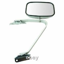 Side View Manual Mirrors Chrome Pair Set for Ford F-Series Pickup Truck
