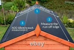 SkyGuard EPDM Shed Rubber Roof Kit, Membrane & Adhesive Replace Traditional Felt