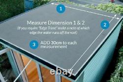 SkyGuard EPDM Shed Rubber Roof Kit, Membrane & Adhesive Replace Traditional Felt