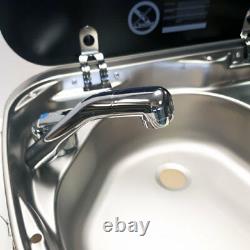 Smev 8821l Sink And Hob Full Installation Kit For Campervan Motorhome