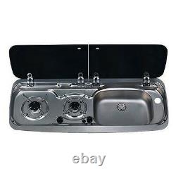 Smev Dometic 9222 Campervan Sink & Cooker / Hob Combi Unit kit & Template RH 10L