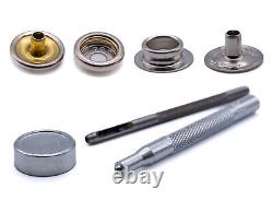 Snap fastener press studs kit DOT marine grade brass nickel canvas to canvas