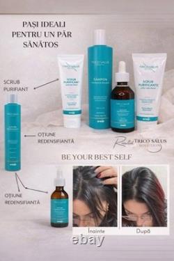 Snep TRICO-SALUS Solution. Anti Hair-Loss Set. Shampoo Scrub Lotion&Bag Sealed