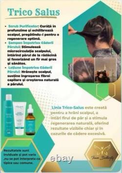 Snep TRICO-SALUS Solution. Anti Hair-Loss Set. Shampoo Scrub Lotion&Bag Sealed