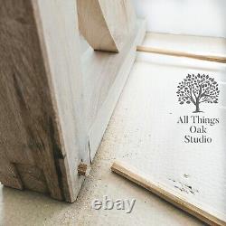 Solid oak gallows brackets, L brackets brace kit. Brace, Porch. Garage