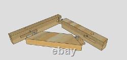 Solid oak gallows brackets, L brackets brace kit. Brace, Porch. Garage