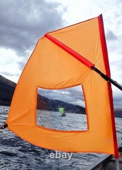 Solo Canoe Sail or Sailing Kit + Optional Pole- Canoe Sailing ENDLESS RIVER