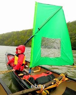 Solo Canoe Sail or Sailing Kit + Optional Pole- Canoe Sailing ENDLESS RIVER