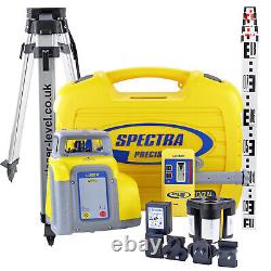 Spectra LL300N Rotary Laser Level Kit, Detector, Tripod & Staff. 6-Year Warranty