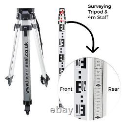 Spectra LL300N Rotary Laser Level Kit, Detector, Tripod & Staff. 6-Year Warranty