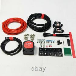 Split Charge Kit 12V 140A Relay Voltage Relay 70/110 AMP Cable T5 T5.1 Camper