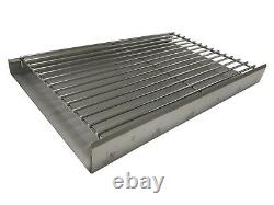 Stainless Steel DIY Brick BBQ Heavy Duty Charcoal Grate & Ash Tray Kit 67cm