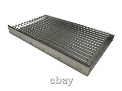 Stainless Steel DIY Brick Charcoal BBQ Grill Barbecue Kit 67cm x 40cm