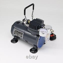 SwitZer Top End Airbrush Compressor AS18 + Double Action Air Brush Kit New