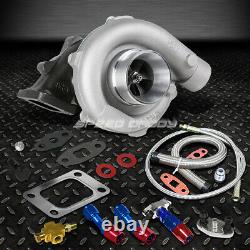 T04e T3/t4 A/r. 63 57 Trim 400+hp Stage III Turbo Charger+oil Feed+drain Line Kit