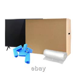 TV Boxes Kit for Moving House With Foam Corners, Bubble Wrap, and Handles
