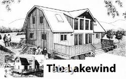 The Lakewind Barndomium Customizable Shell Kit Home, delivered ready to build