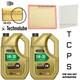 To Fit Vw Crafter 2.0 Tdi Service Kit 10l 507 + 3 Filters + Plug Brand New