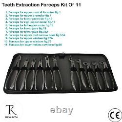 Tooth Extracting Forceps For Lower & Upper Molars Roots Loosening Surgical Tools