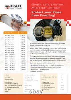 Trace Heating Frost Protection Cable Kit with Thermostat