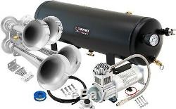 Train Horn Kit for Truck/Car/Semi Loud System /3G Air Tank /200psi /4 Trumpets