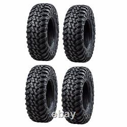 Tusk Terrabite Radial ATV UTV Tire Kit Set Of Four 4 Tires 30x10-14