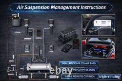 Universal Air Suspension Management Kit 200PSI Bluetooth App Triple-R-Racing