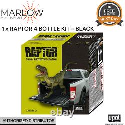Upol Raptor Bed Liner Tough Coating U-pol 3.8l Kit Black Includes Hardener