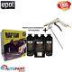 Upol Raptor Black Bed Liner Tough 4 Bottle Kit Schutz Spray Gun