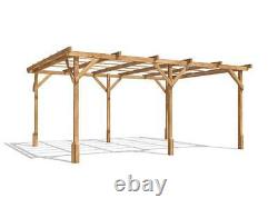 Utopia Wooden Pergola Garden Kit Plants Frame W4m x D3m (13' 1 x 9' 10)