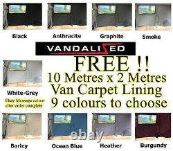 VAN SOUND DEADENING & INSULATION kit & free CARPET LINING VW T 2 2.5 3 4 T5 T6