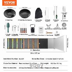 VEVOR Gold Panning Kit With Sluice Box 50 Aluminum Gold Mining Equipment 23 PCS