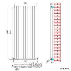 Vertical Designer Radiator Flat Panel Oval Column Tall Central Heating Rads UK