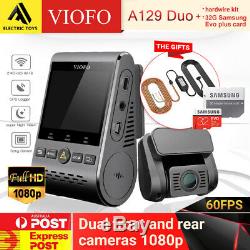 Viofo A129 Dual Lens Dash Camera Twin SONY Star Sensr 5GHz WIFI GPS+Hardwire kit