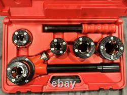 Virax 1362 Hand Held Pipe Threading Kit 3/8 1, 1/4 Brand New Plastic Case